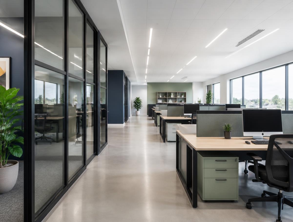 Clean modern office